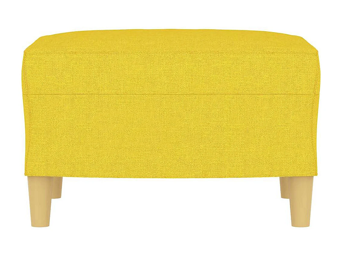 Poggiapiedi Giallo Chiaro 60x50x41 cm Tessuto