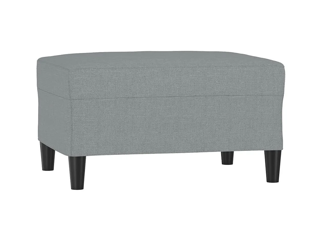 Repose-pied Gris clair 70x55x41 cm Tissu