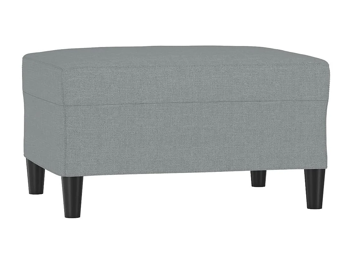 Repose-pied Gris clair 70x55x41 cm Tissu