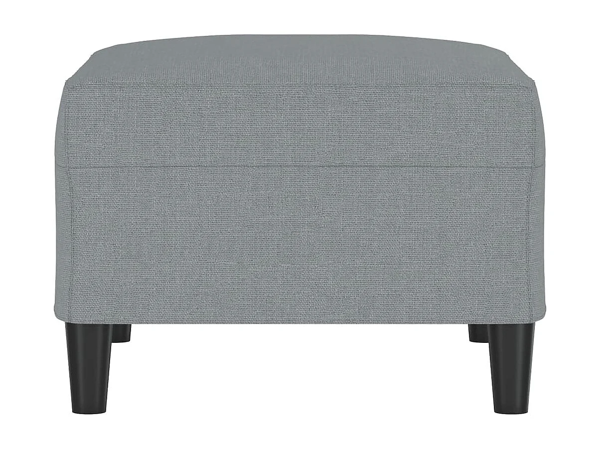 Repose-pied Gris clair 70x55x41 cm Tissu