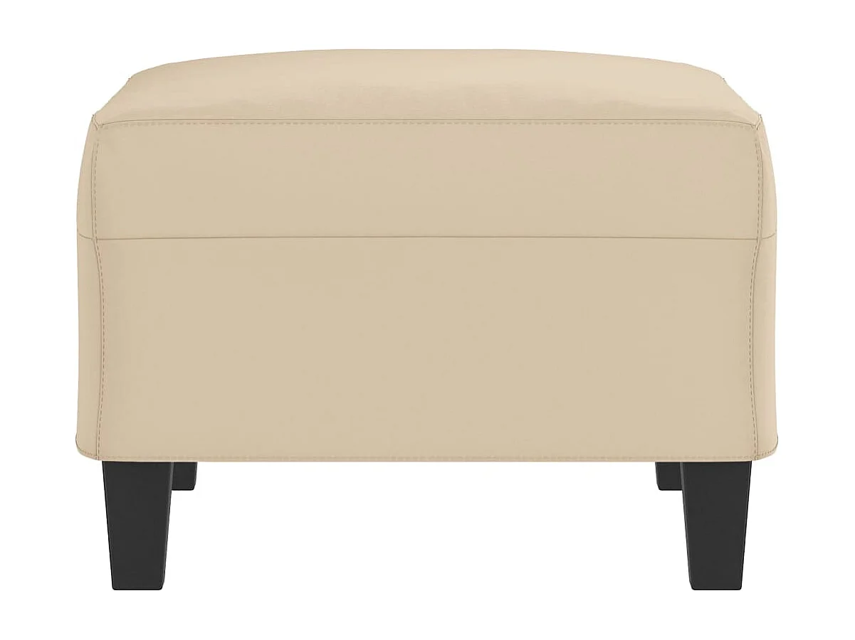 Reposapiés Crema 70x55x41 cm Tejido Microfibra