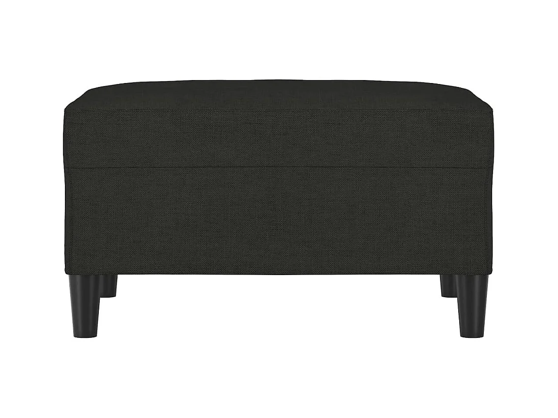 Reposapiés Negro 70x55x41 cm Tela