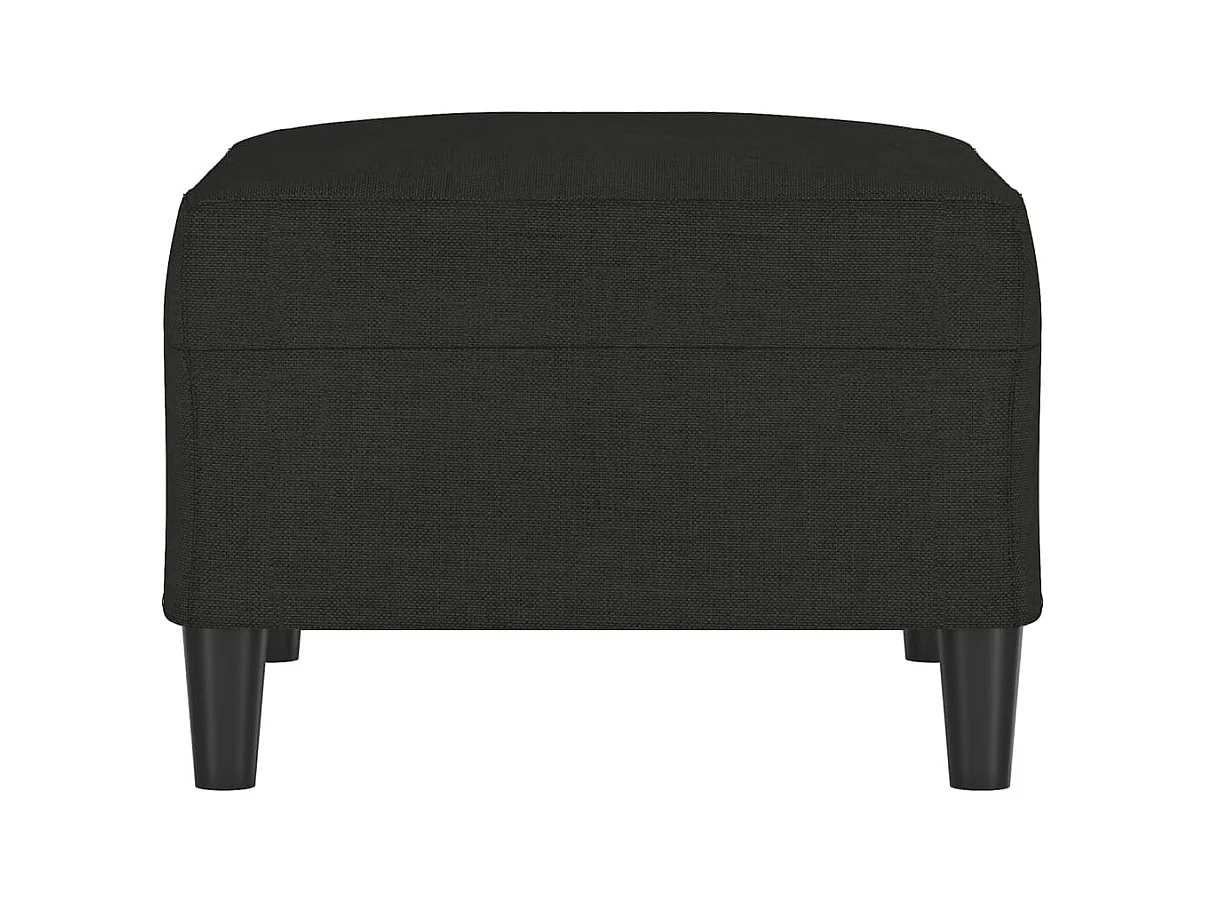 Reposapiés Negro 70x55x41 cm Tela