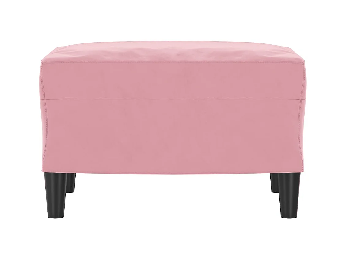 Reposapiés rosa 60x50x41 cm Terciopelo