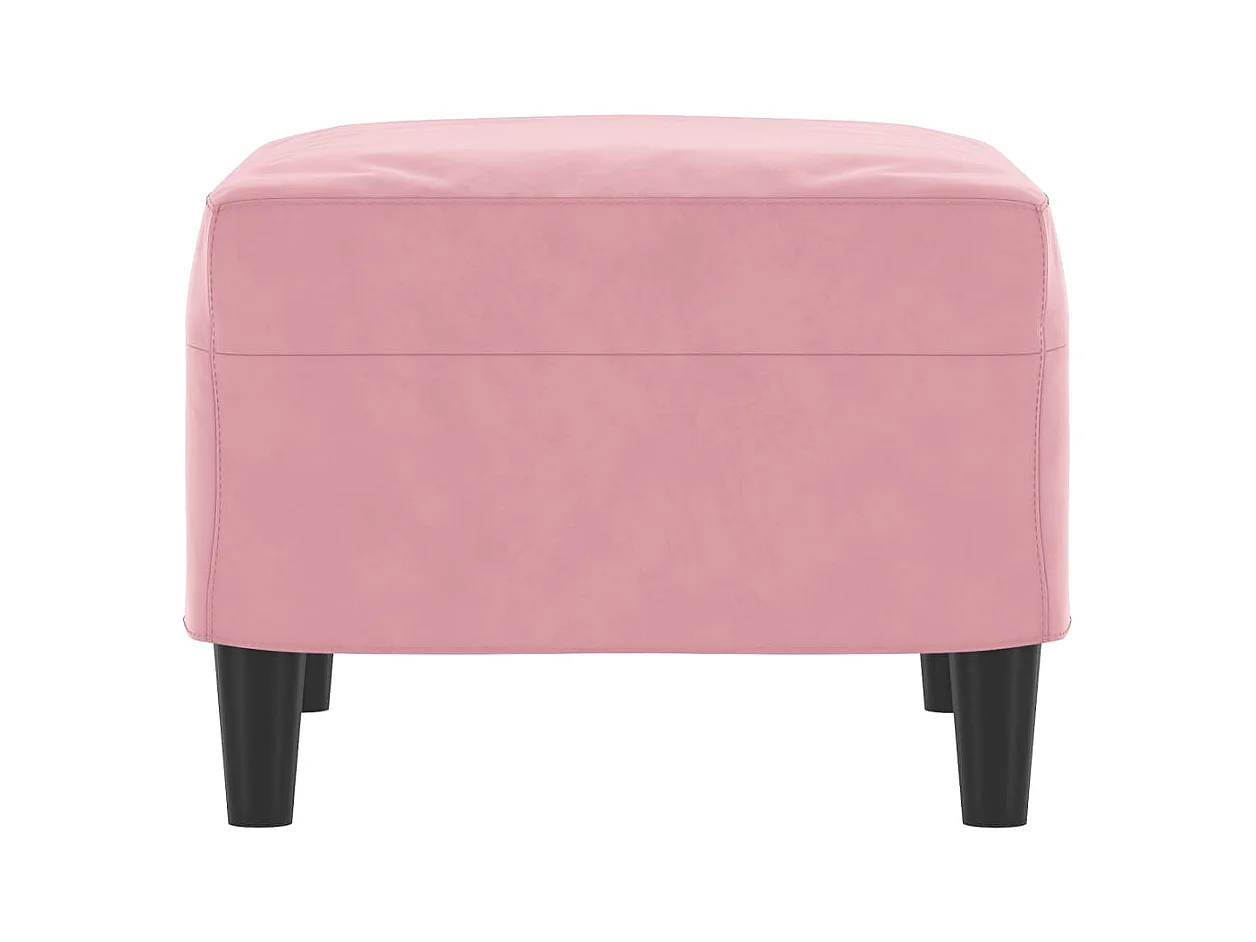 Reposapiés rosa 60x50x41 cm Terciopelo