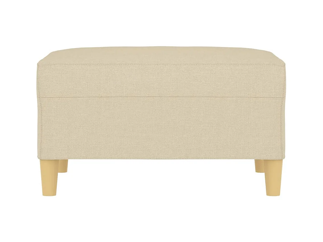 Poggiapiedi Crema 70x55x41 cm Tessuto