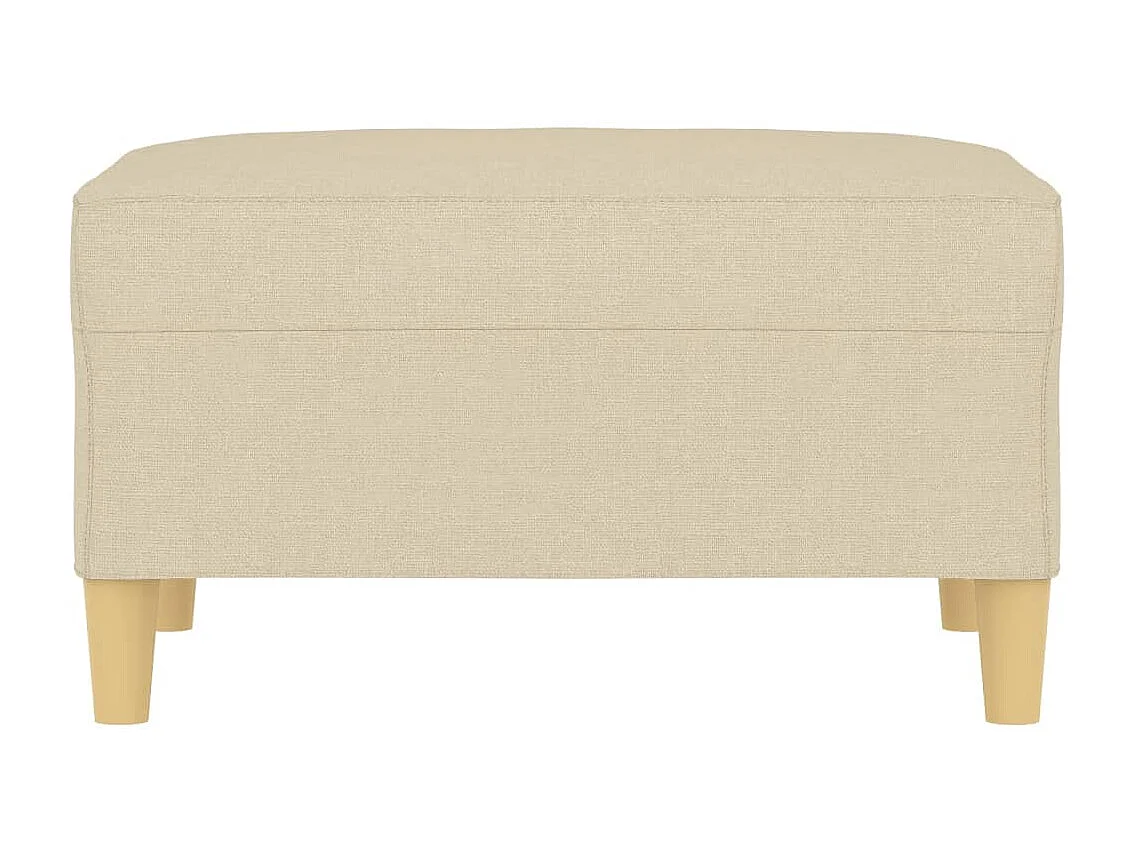 Repose-pied Crème 70x55x41 cm Tissu