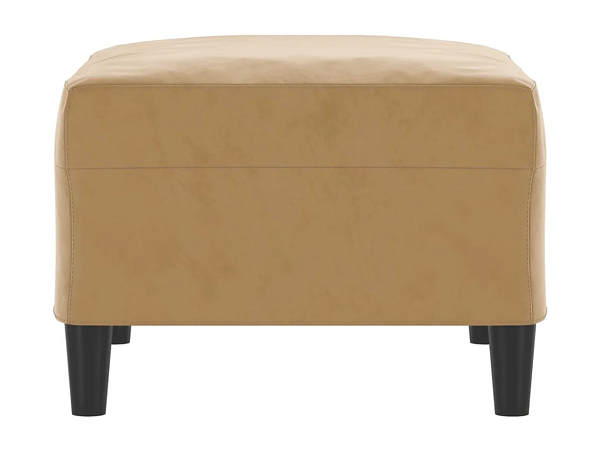 Reposapiés marrón 70x55x41 cm Terciopelo