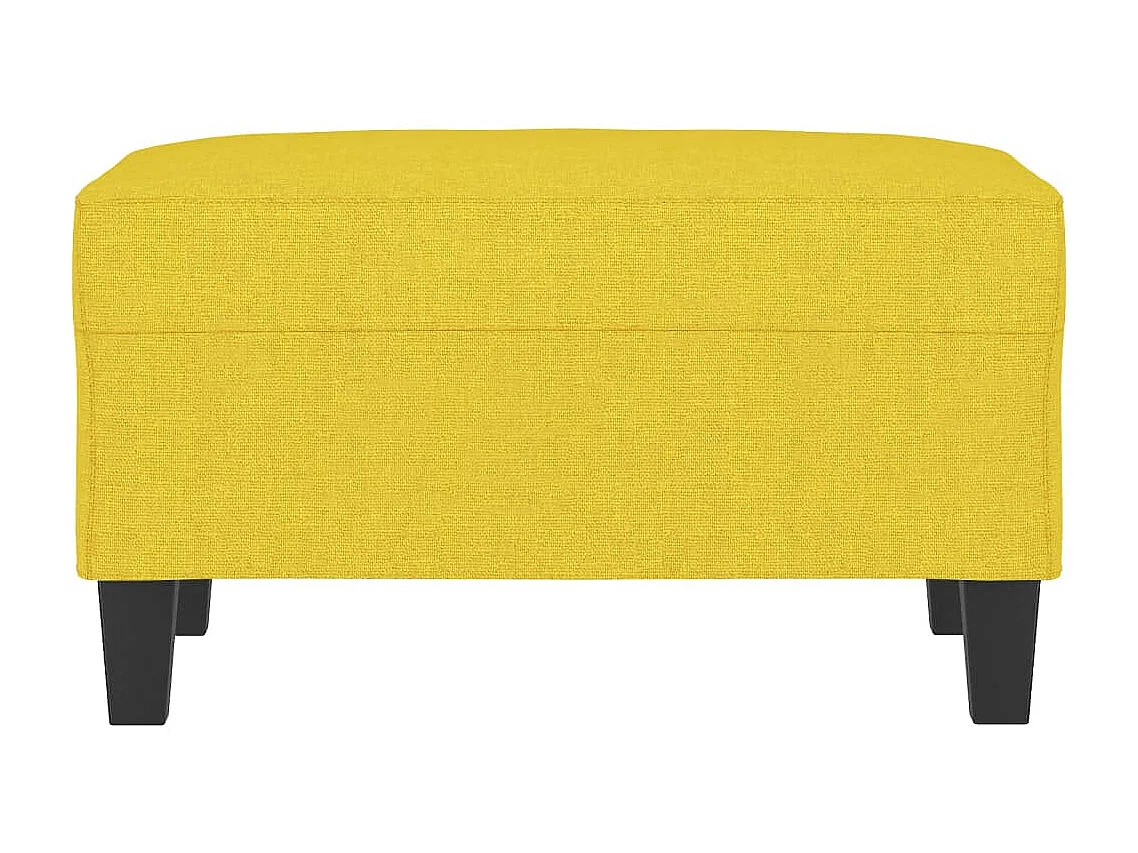 Voetenbank Lichtgeel 70x55x41 cm Stof