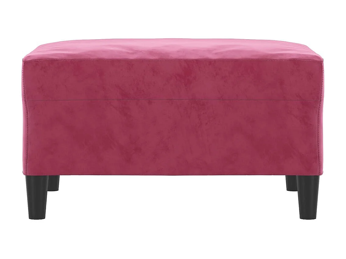 Bourgondisch rode voetenbank 70x55x41 cm fluweel