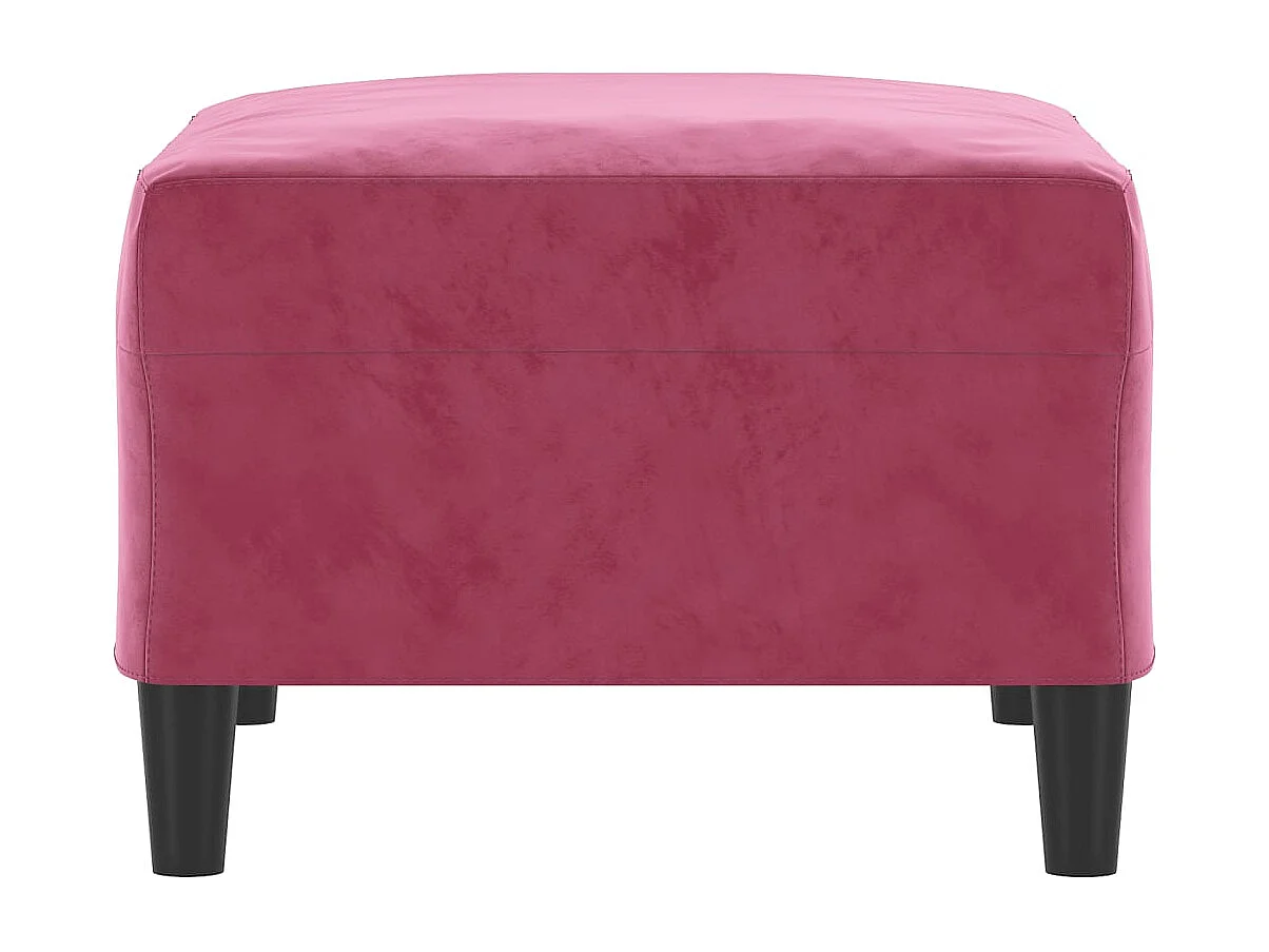 Bourgondisch rode voetenbank 70x55x41 cm fluweel