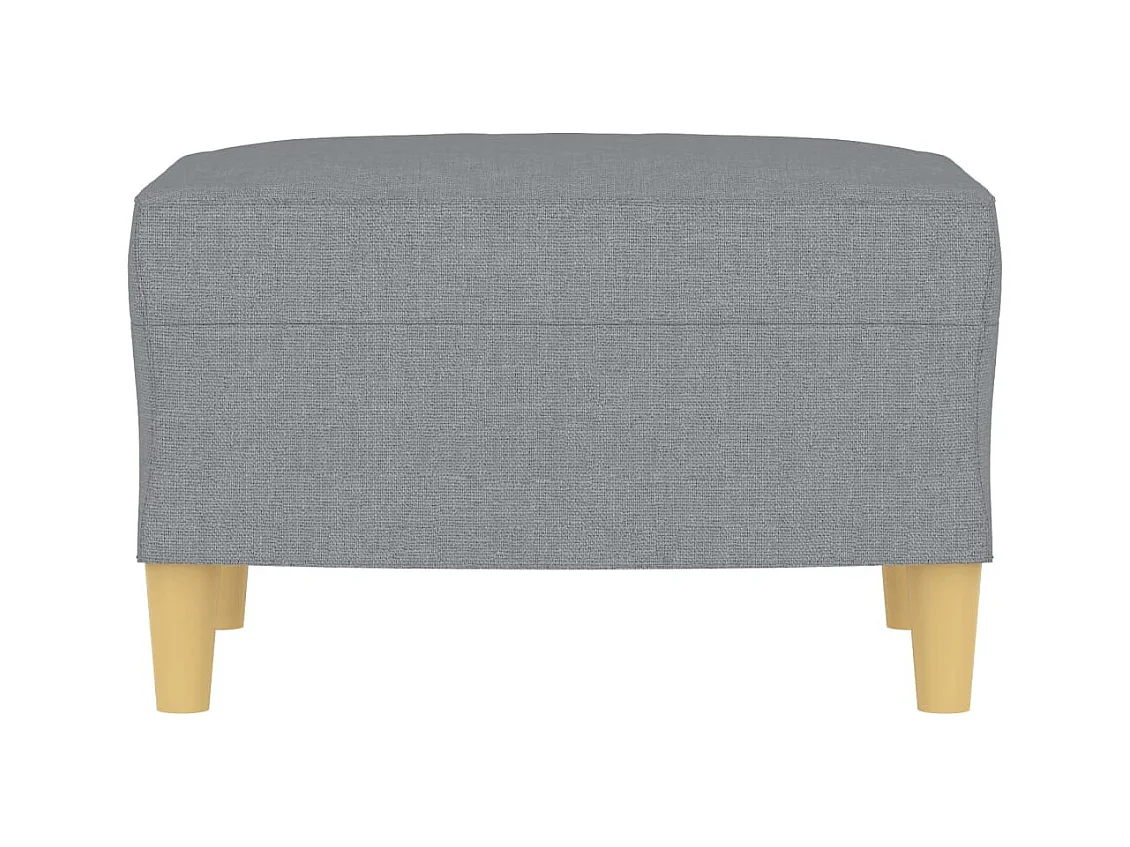 Voetenbank Lichtgrijs 60x50x41 cm Stof