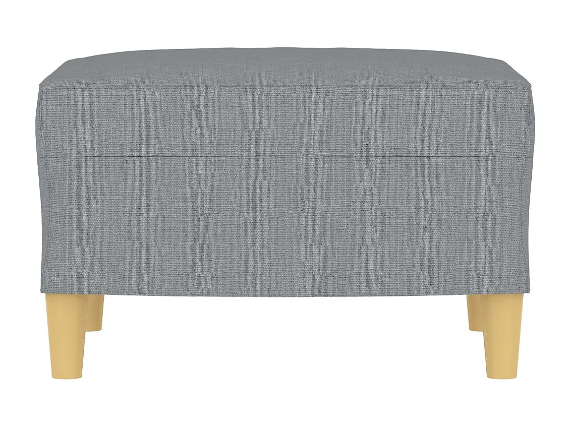 Poggiapiedi Grigio Chiaro 60x50x41 cm Tessuto