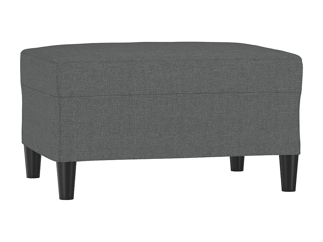 Poggiapiedi grigio scuro 70x55x41 cm in tessuto