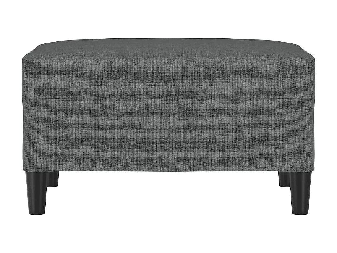 Poggiapiedi grigio scuro 70x55x41 cm in tessuto