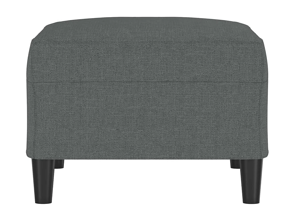 Poggiapiedi grigio scuro 70x55x41 cm in tessuto