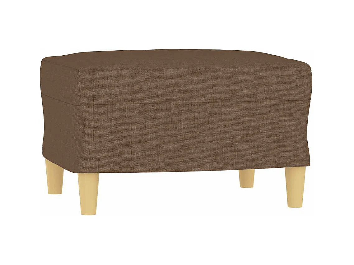 Poggiapiedi marrone 60x50x41 cm in tessuto