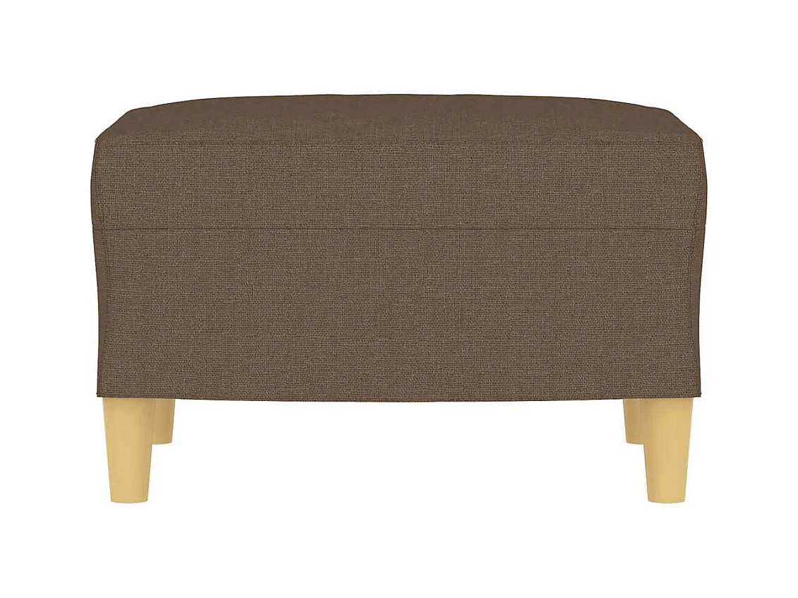 Poggiapiedi marrone 60x50x41 cm in tessuto