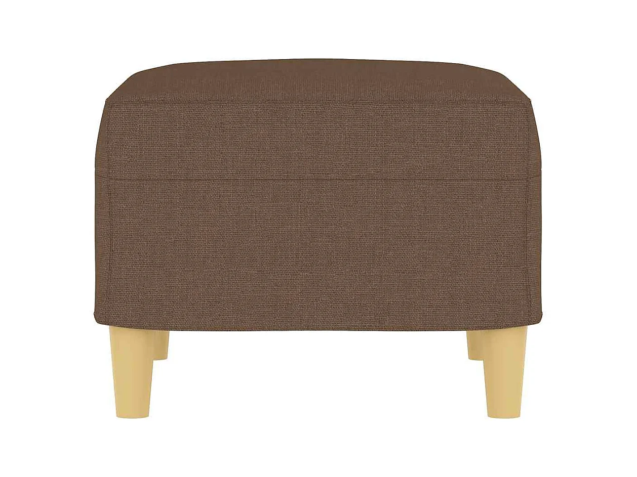 Poggiapiedi marrone 60x50x41 cm in tessuto