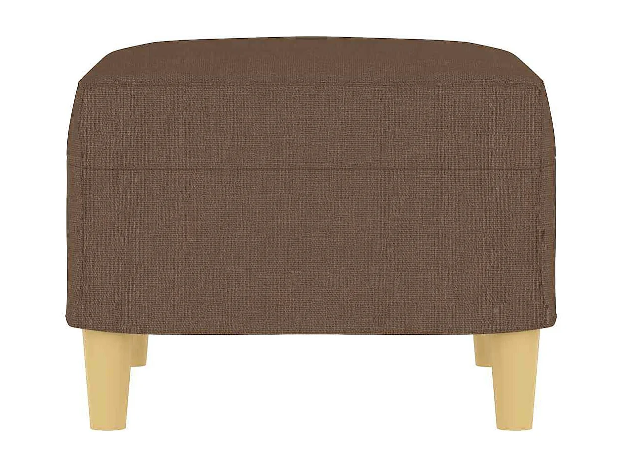 Repose-pied Marron 60x50x41 cm Tissu