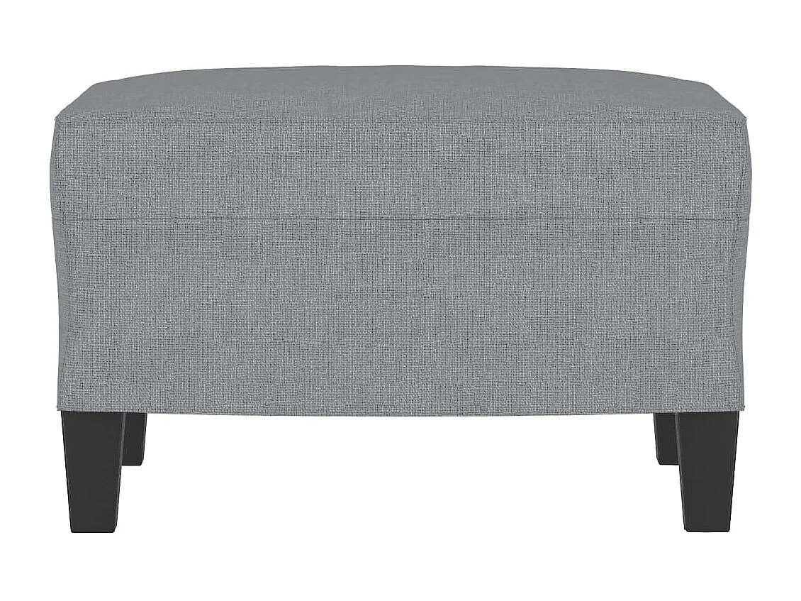 Poggiapiedi Grigio Chiaro 60x50x41 cm Tessuto