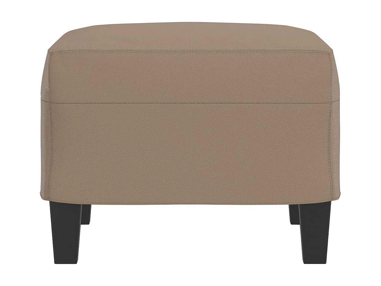 Poggiapiedi Cappuccino 60x50x41 cm Similpelle