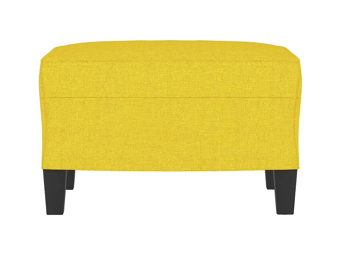 Reposapiés Tela Amarillo Claro 60x50x41 cm