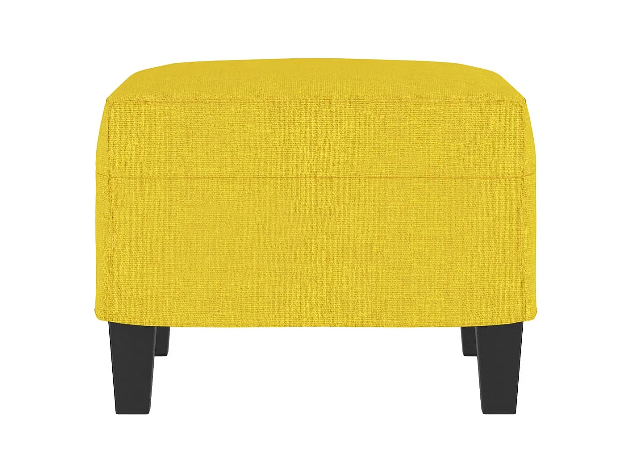 Reposapiés Tela Amarillo Claro 60x50x41 cm