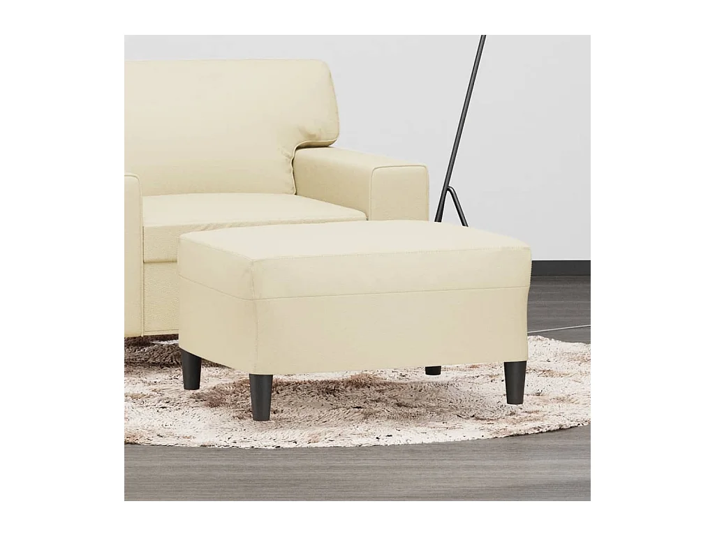 Poggiapiedi Crema 70x55x41 cm Similpelle