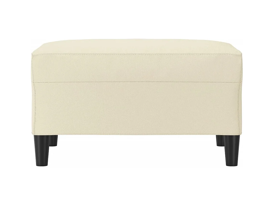 Poggiapiedi Crema 70x55x41 cm Similpelle