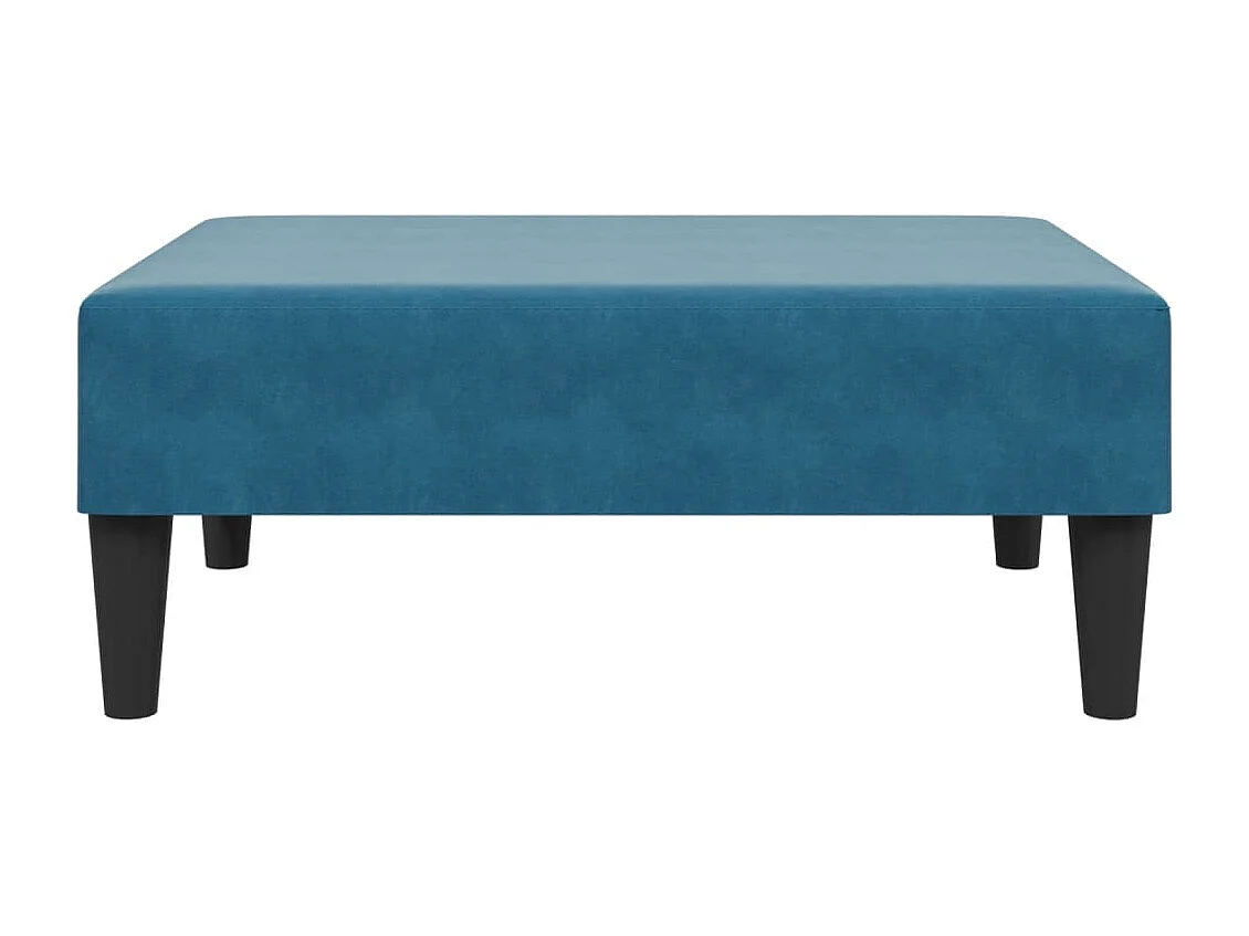 Reposapiés azul 77x55x31 cm terciopelo