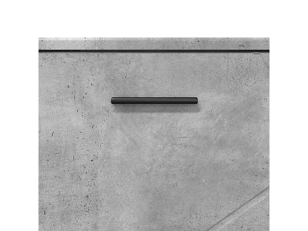 Ensemble de mobilier de salle de bain 3 pcs Gris béton