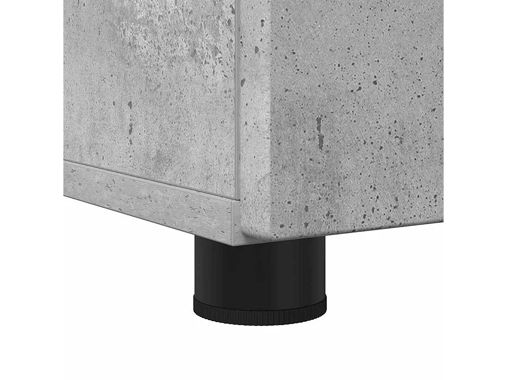 Ensemble de mobilier de salle de bain 3 pcs Gris béton