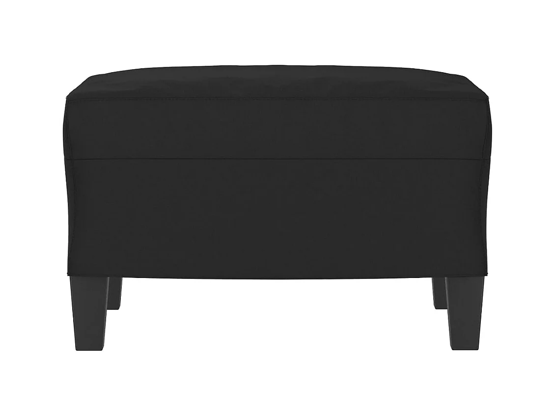 Reposapiés Negro 60x50x41 cm Tejido Microfibra