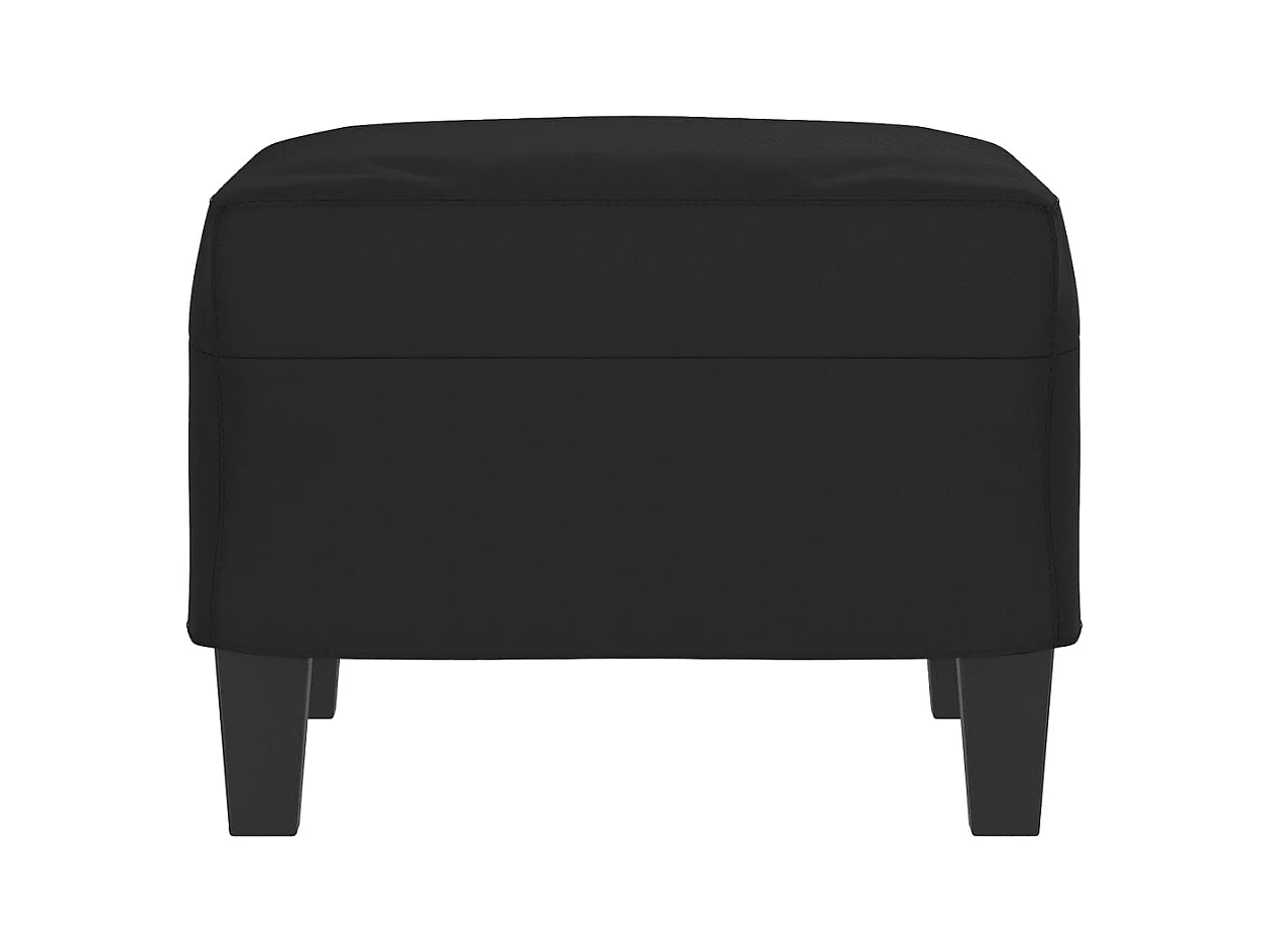 Reposapiés Negro 60x50x41 cm Tejido Microfibra