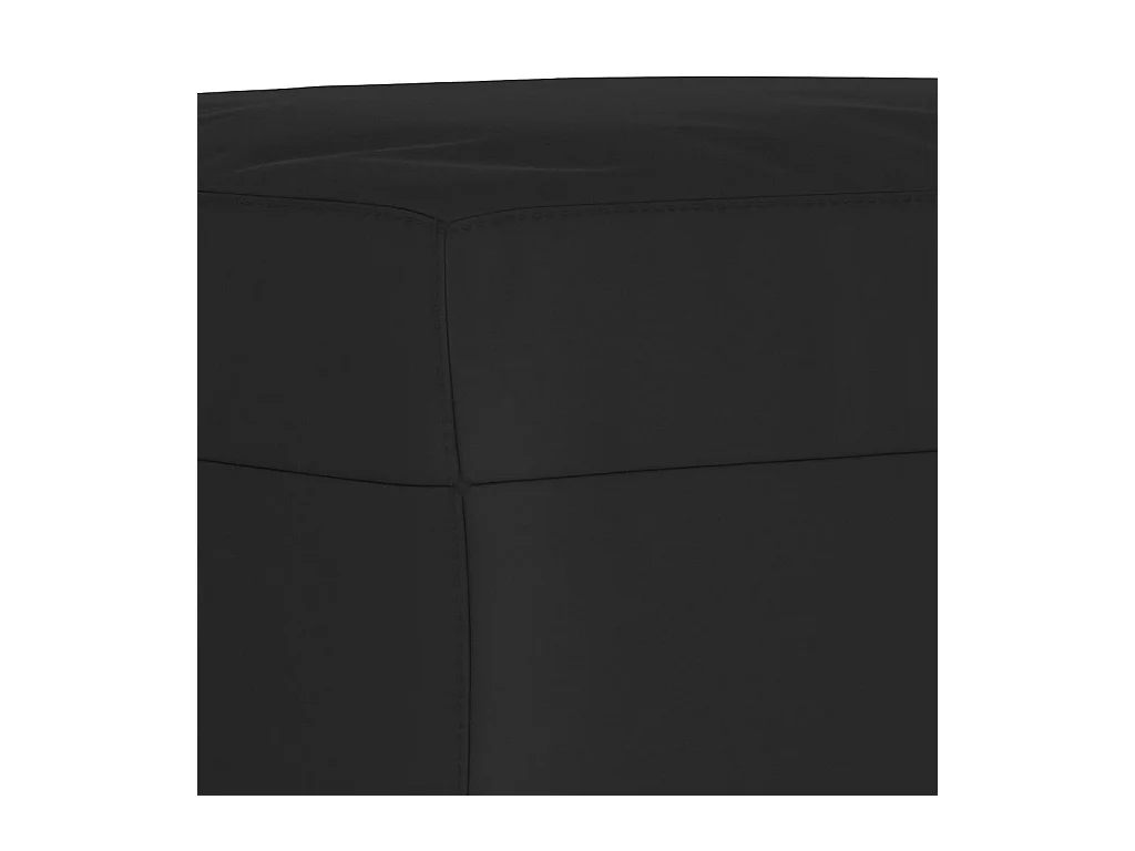 Reposapiés Negro 60x50x41 cm Tejido Microfibra