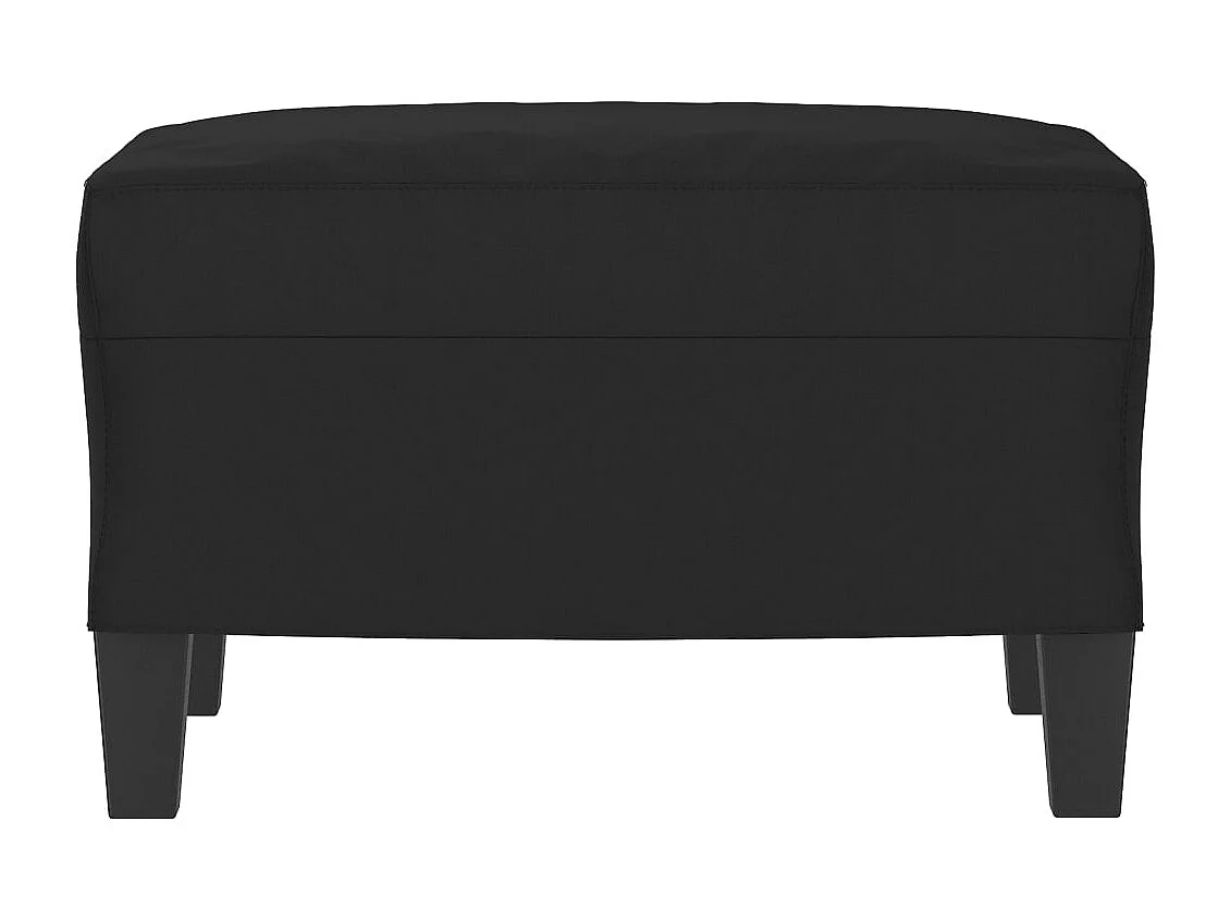 Repose-pied Noir 60x50x41 cm Tissu microfibre