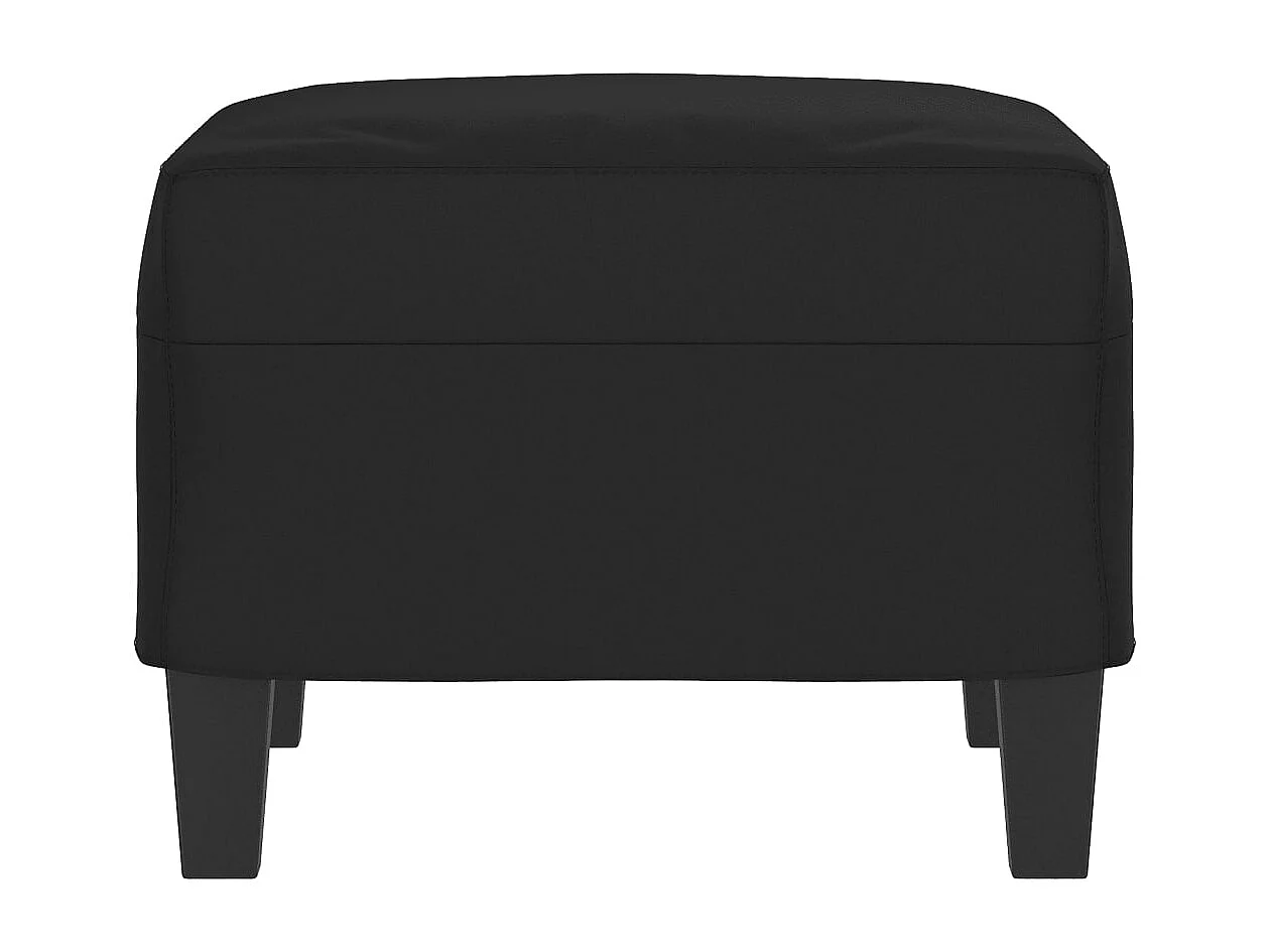 Repose-pied Noir 60x50x41 cm Tissu microfibre