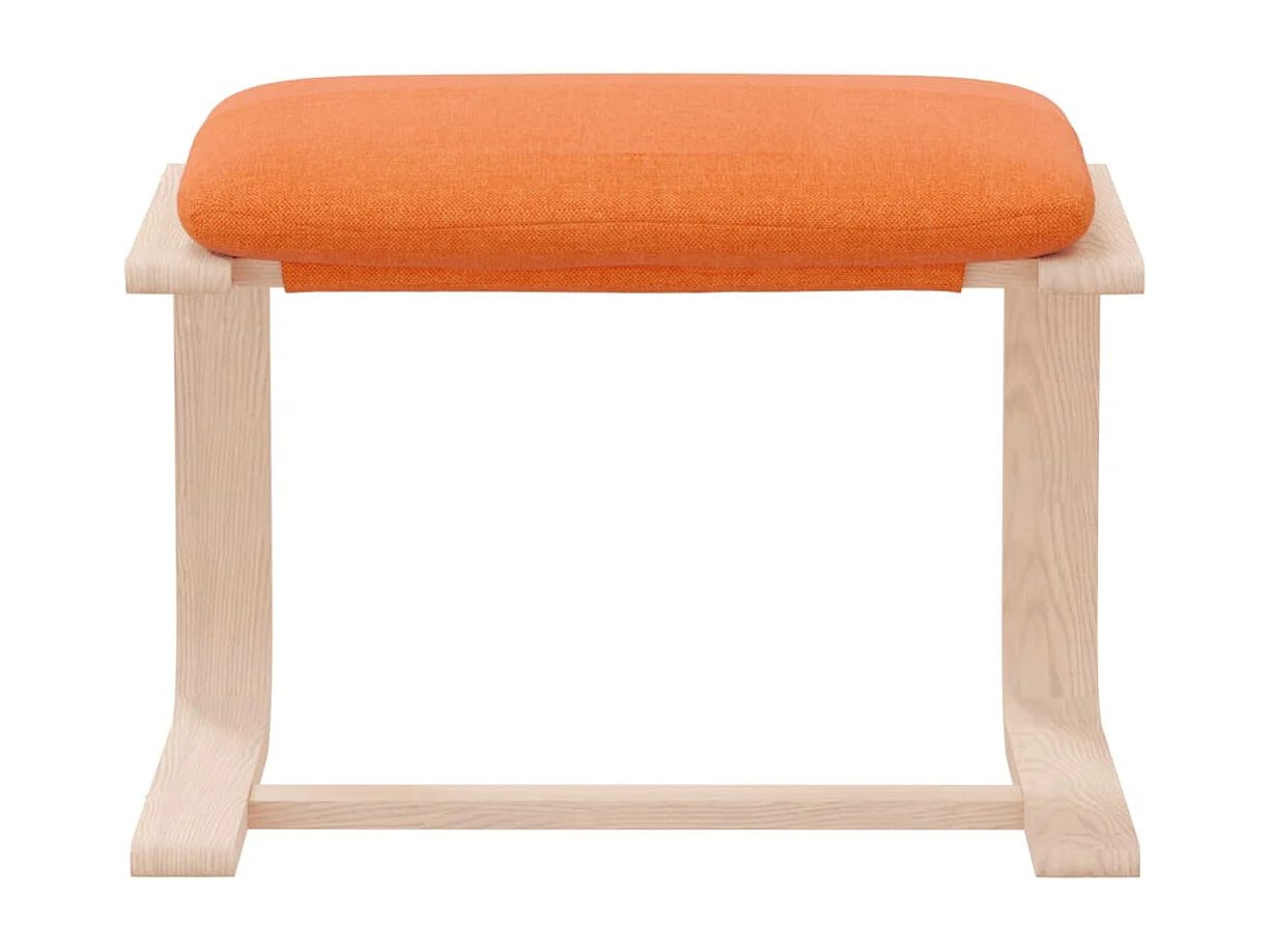 Poggiapiedi giallo scuro 51x41x40 cm in tessuto