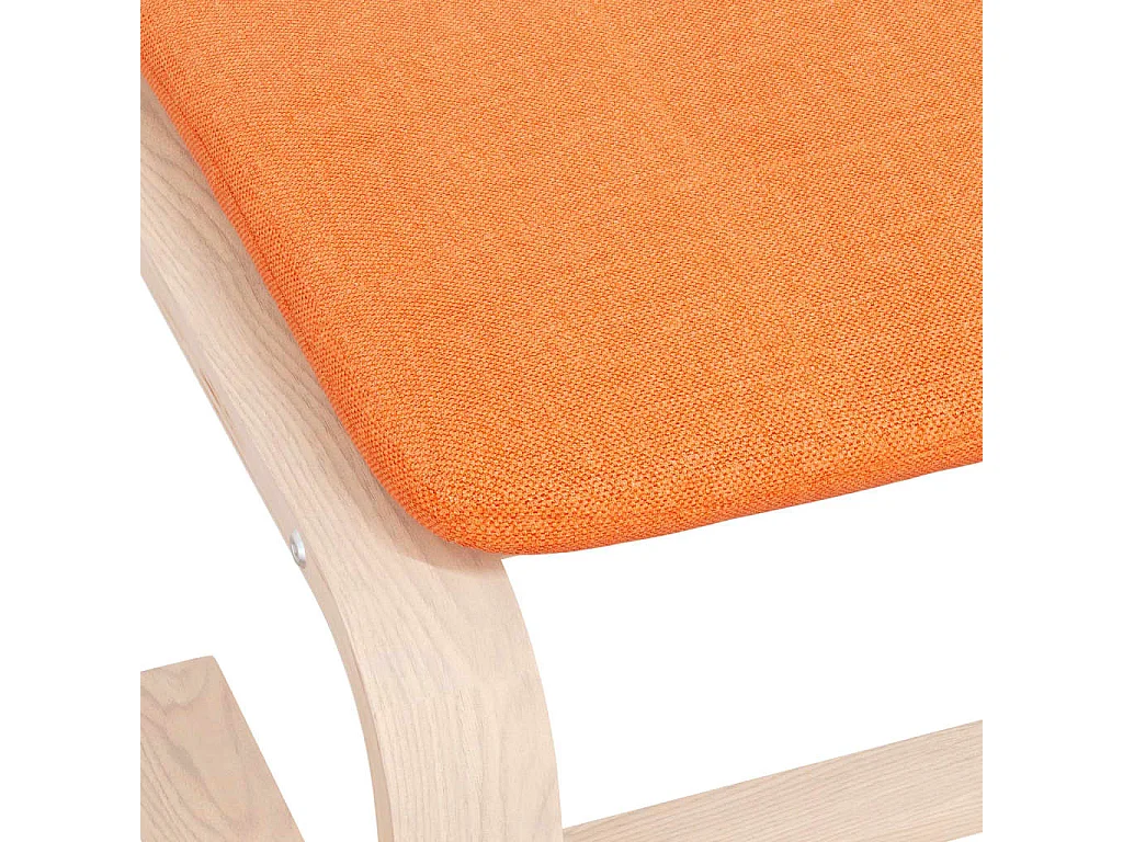 Repose-pied Jaune foncé 51x41x40 cm Tissu