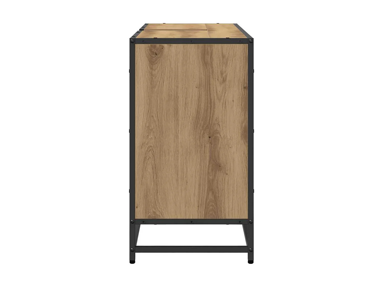 Meuble de Lavabo de Salle de Bain avec étagère chêne artisanal