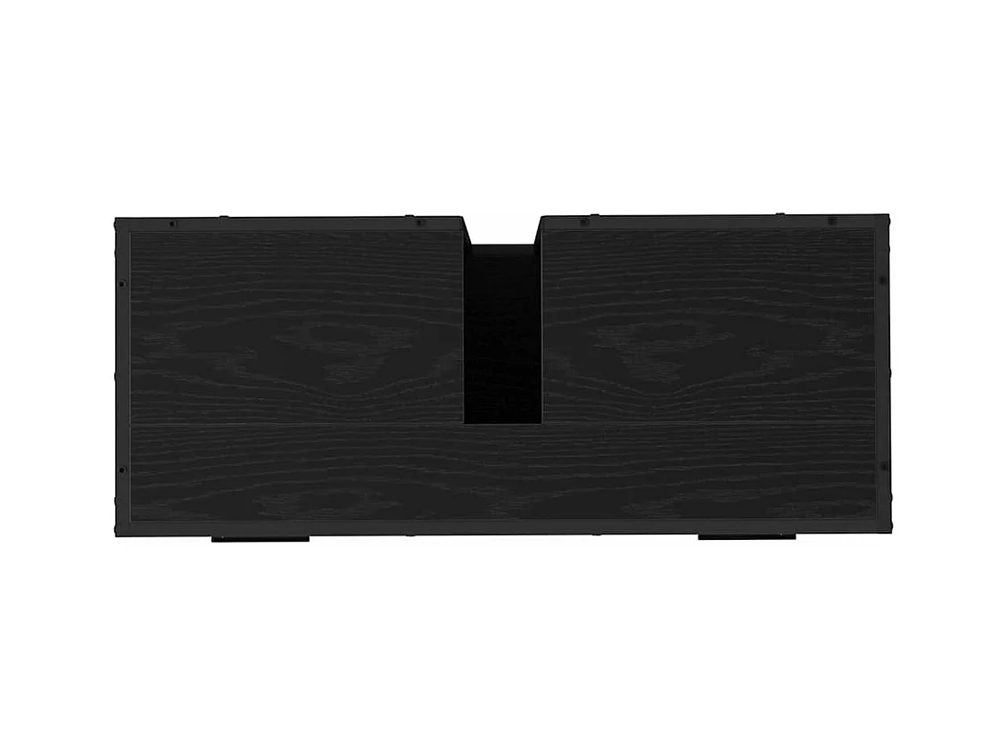 Conjunto de muebles de baño de 2 piezas Roble negro