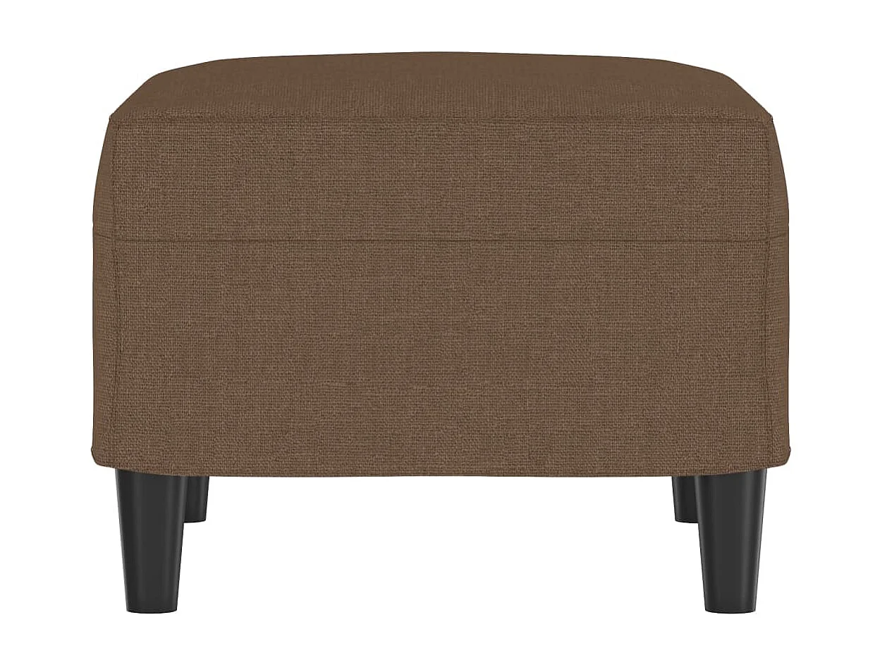 Poggiapiedi marrone 60x50x41 cm in tessuto