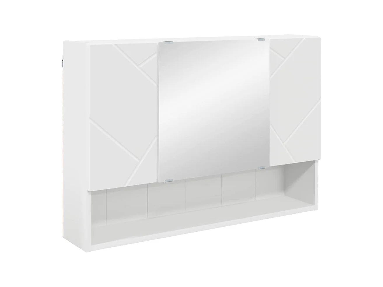 Conjunto de muebles de baño con cajón 5 piezas blanco