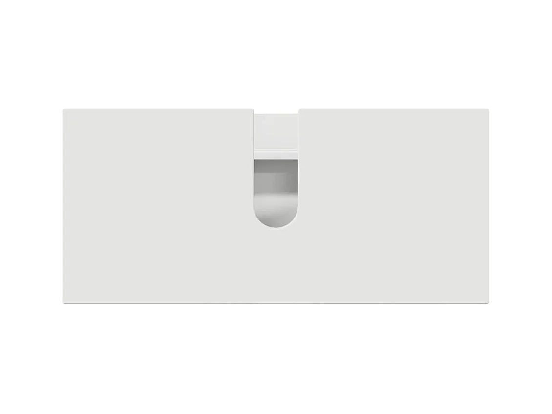 Conjunto de muebles de baño con cajón 5 piezas blanco