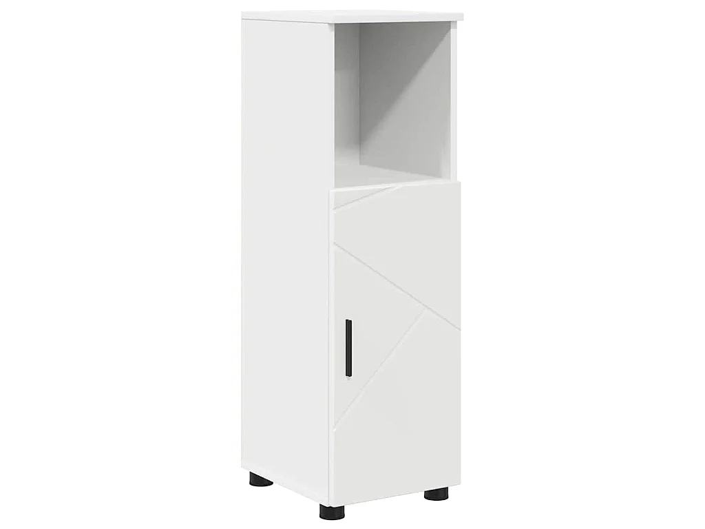 Set di mobili da bagno con cassetto 5 pezzi bianco