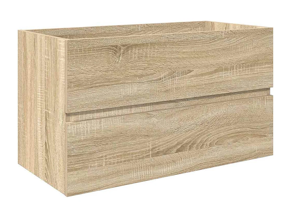 Conjunto de muebles de baño de 3 piezas roble sonoma