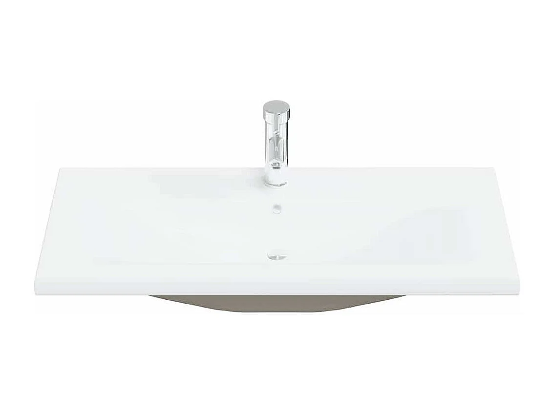 Ensemble de mobilier de salle de bain 2 pcs Chêne noir