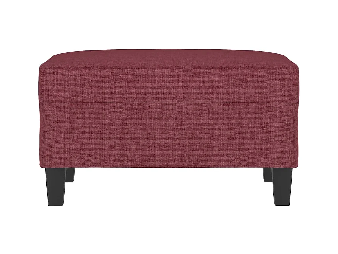 Bordeauxrode voetenbank 70x55x41 cm Stof