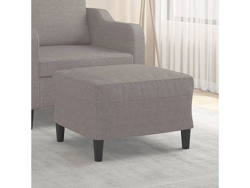 Taupe voetenbank 60x50x41 cm stof